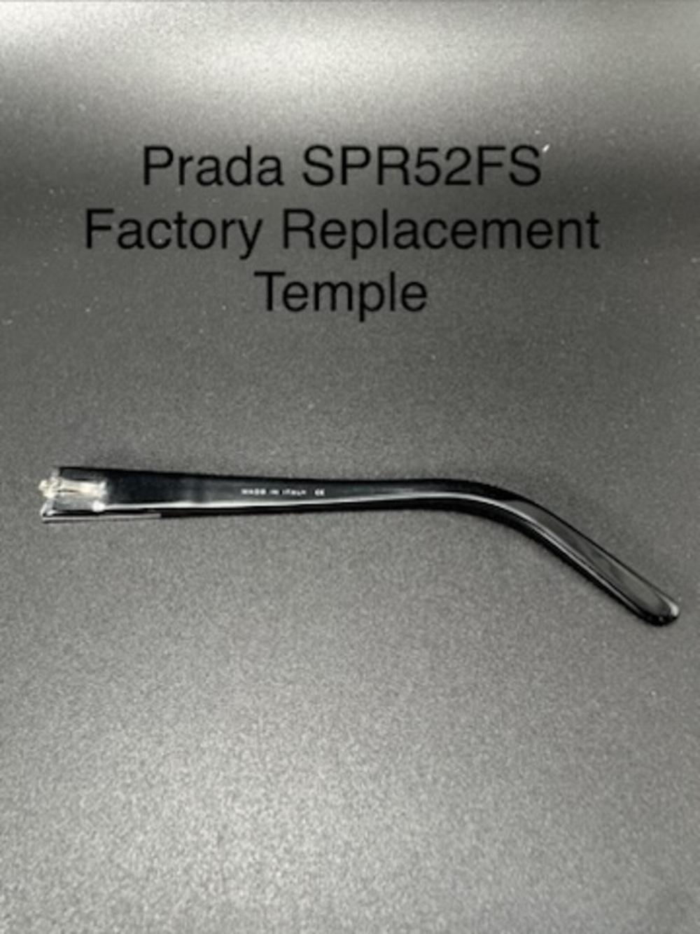 Right Temple for Prada SPR52FS Black and Silver Brand new